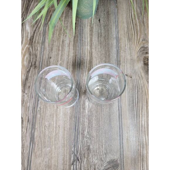 2 Vintage Coca-Cola Tumblers, Green & Red Glasses - Picture 2 of 3